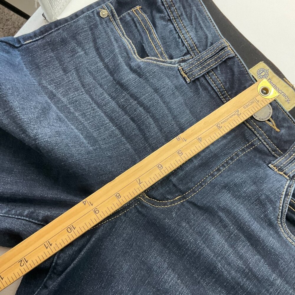 Democracy Womens 8 "Ab" Technology Bootcut Denim Jeans Dark Wash - Picture 5 of 11